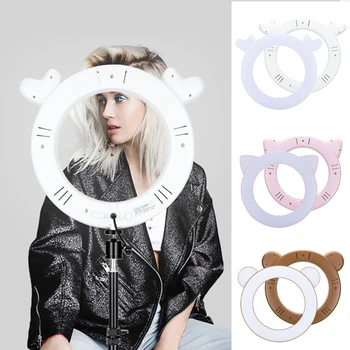 3200K 6500K Filling LED Ring Light Selfie Portable Makeup USB Video Photography Dimmable Live Streaming Cute Cartoon Studio
3200K 6500K Filling LED Ring Light Selfie Portable Makeup USB Video Photography Dimmable Live Streaming Cute Cartoon Studio