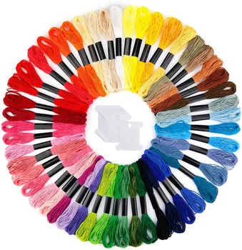 Embroidery Floss 50 Skeins Friendship Bracelets Rainbow Color Embroidery Thread Cross Stitch Floss with 12 Pcs Floss Bobbins
Embroidery Floss 50 Skeins Friendship Bracelets Rainbow Color Embroidery Thread Cross Stitch Floss with 12 Pcs Floss Bobbins