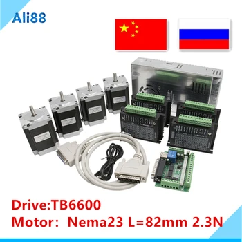 Free shipping! Router CNC 4 axis step motor kit: TB6600 drive+ MACH3 interface board +Nema 23 315Oz-in stepper motor
Free shipping! Router CNC 4 axis step motor kit: TB6600 drive+ MACH3 interface board +Nema 23 315Oz-in stepper motor