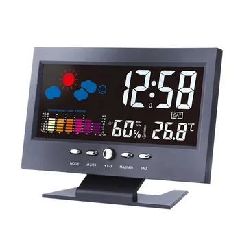 1pc Alarm Clock Large Screen Multi-function Desktop Digital Display Home Decor Weather Forecast Clock Calendar Clock Alarm Clock
1pc Alarm Clock Large Screen Multi-function Desktop Digital Display Home Decor Weather Forecast Clock Calendar Clock Alarm Clock