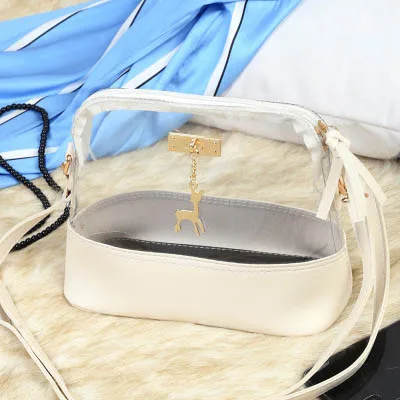Mara's Dream 2020 New Transparent Bag Fashion Jelly Bag Deer Pendant Shell Bag Solid Color Shoulder Diagonal Package
Mara's Dream 2020 New Transparent Bag Fashion Jelly Bag Deer Pendant Shell Bag Solid Color Shoulder Diagonal Package