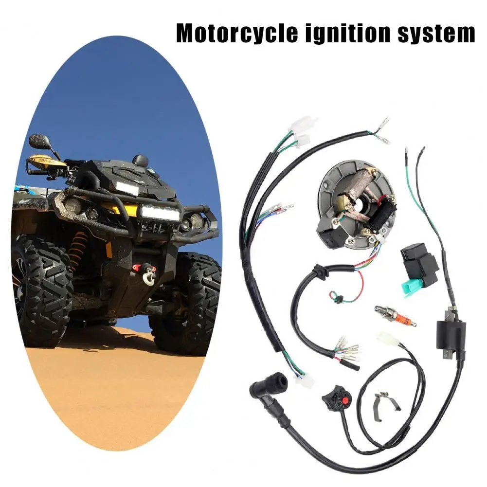 1 Set Ignition Stator Useful High Density Efficient Wiring Harness Ignition Coil Stator for 50cc 70cc 110cc 125cc 4 Stroke Dirt
1 Set Ignition Stator Useful High Density Efficient Wiring Harness Ignition Coil Stator for 50cc 70cc 110cc 125cc 4 Stroke Dirt
