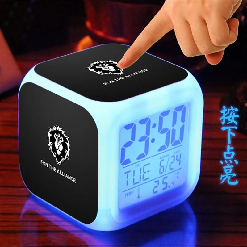 World of warcraft noctilucent despertador e colorido flash toque luz em movimento acidentalmente brinquedos para crianças para o
World of warcraft noctilucent despertador e colorido flash toque luz em movimento acidentalmente brinquedos para crianças para o
