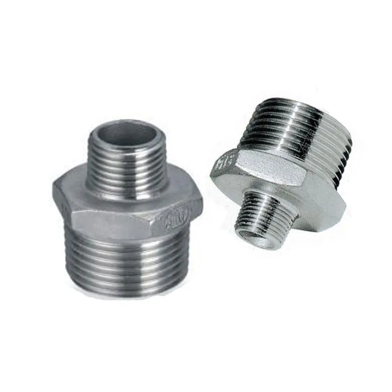 3/4"- 1/2" BSPT Threaded Hex Nipple Reducer Male to Male Pipe Fittings Stainless Steel SS304 New
3/4"- 1/2" BSPT Threaded Hex Nipple Reducer Male to Male Pipe Fittings Stainless Steel SS304 New