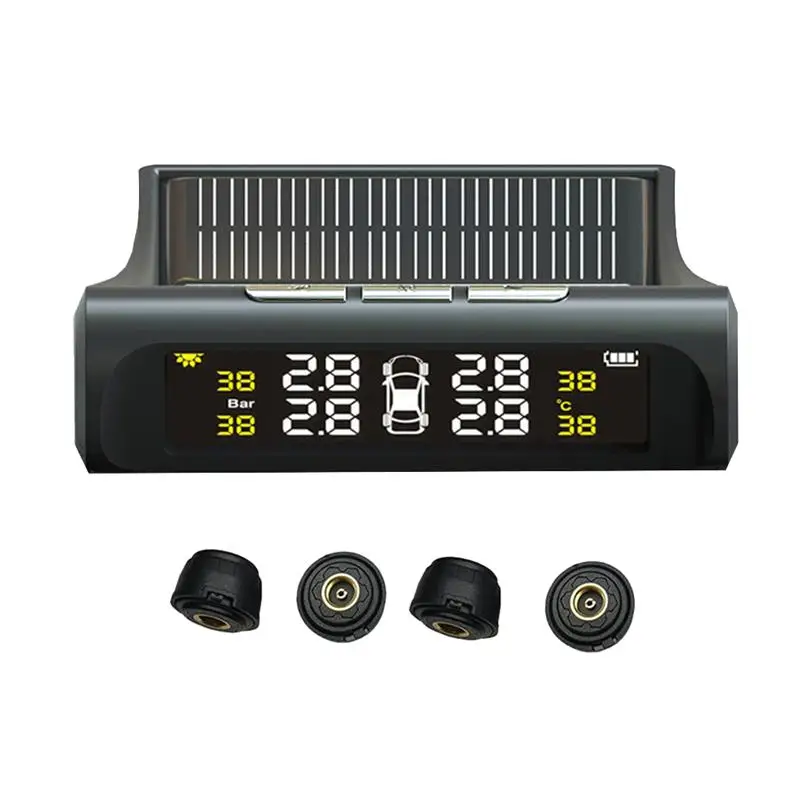 Wireless Solar Energy Universal Tire Pressure Monitor High Precision Detector with Color Screen | Инструменты