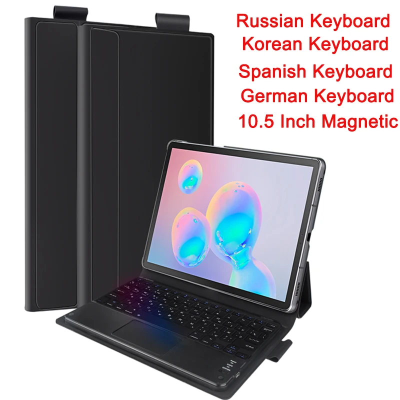 Wireless Russian Keyboard for Samsung Galaxy Tab S6 10.5 In 2019 SM-860/T865 Tablet Bluetooth Keyboard Korean Magnetic Keyboards
Wireless Russian Keyboard for Samsung Galaxy Tab S6 10.5 In 2019 SM-860/T865 Tablet Bluetooth Keyboard Korean Magnetic Keyboards