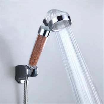 High Turbo Pressure Negative Ion Shower Head Bathroom Water Saving Filter Handheld Spray Nozzle 3 Mode Adjustable 250*60*60mm 
High Turbo Pressure Negative Ion Shower Head Bathroom Water Saving Filter Handheld Spray Nozzle 3 Mode Adjustable 250*60*60mm