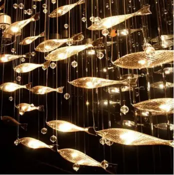 Fish chandelier window hanging decoration reception front desk restaurant bedroom living room hotel project sales office sand ta
Fish chandelier window hanging decoration reception front desk restaurant bedroom living room hotel project sales office sand ta