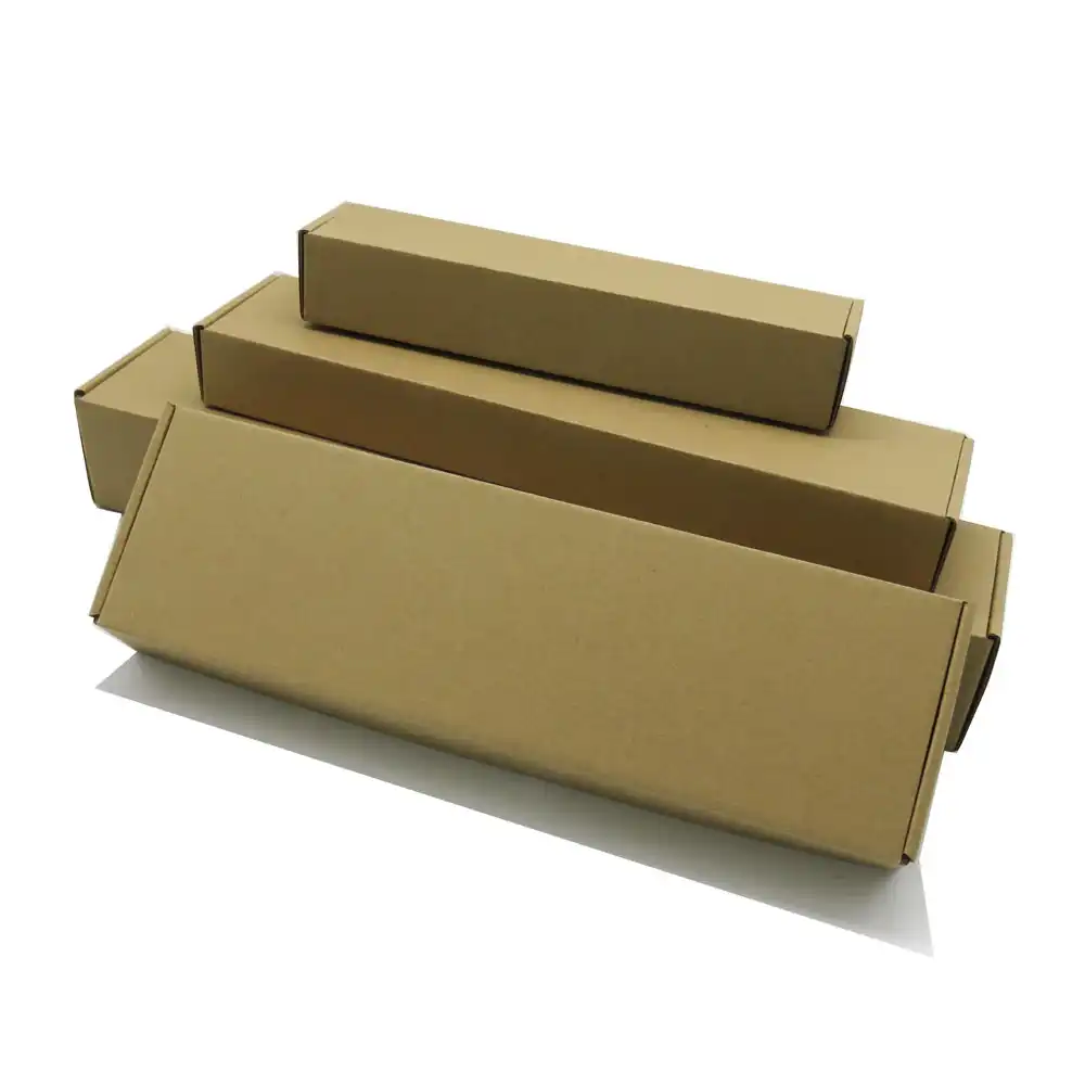 shape brown kraft flute corrugated cardboard packaging carton