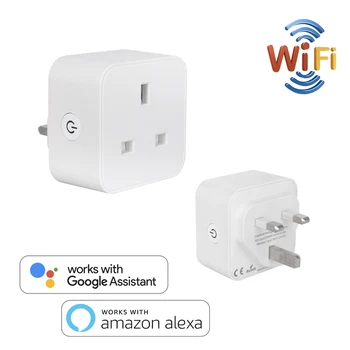 UK WiFi Switch Mini Socket Plug Wireless Extender Remote Outlet Adaptor Wattmeter Smart Home Automation Alexa Google Compatible
UK WiFi Switch Mini Socket Plug Wireless Extender Remote Outlet Adaptor Wattmeter Smart Home Automation Alexa Google Compatible