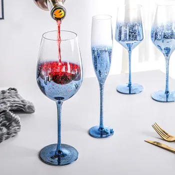 Exquisite 160-550ml Creative Blue Starry Wine Glass Goblet Delight Red Wine Cup Champagne Juice Holiday Gift Wine Set Whiskey 
Exquisite 160-550ml Creative Blue Starry Wine Glass Goblet Delight Red Wine Cup Champagne Juice Holiday Gift Wine Set Whiskey