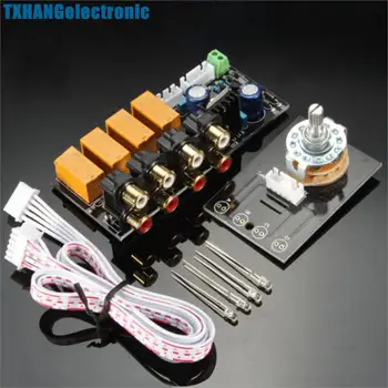 Audio Input Signal Selector Relay Board/Signal Switching Amplifier Board + RCA diy electronics
Audio Input Signal Selector Relay Board/Signal Switching Amplifier Board + RCA diy electronics