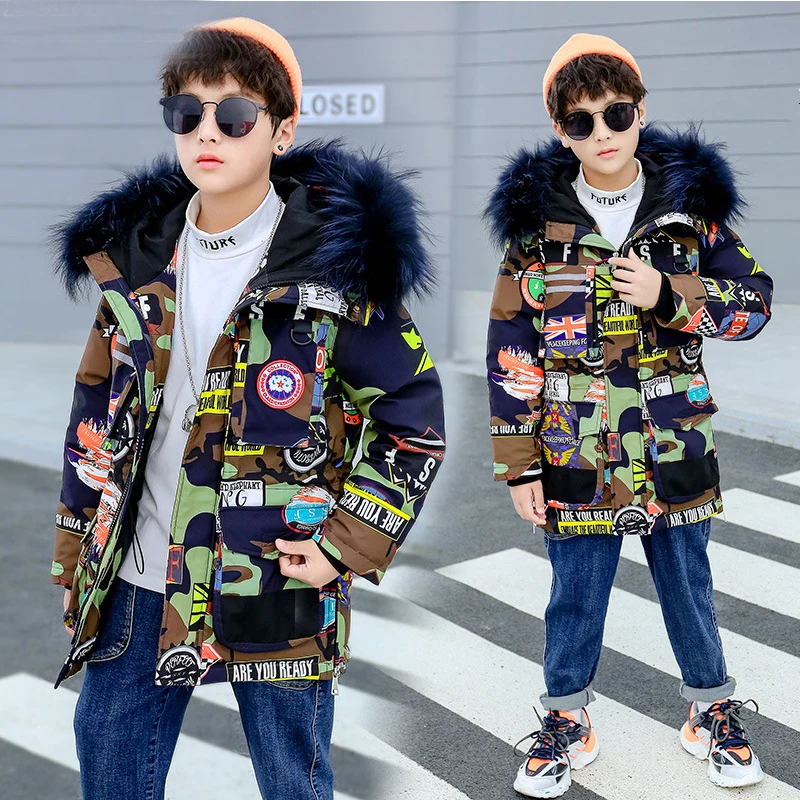 2019 New Fashion Winter Children's Down Jackets For Boy Camouflage clothing Boys Coats Teenager clothes Kids parka Outerwear
2019 New Fashion Winter Children's Down Jackets For Boy Camouflage clothing Boys Coats Teenager clothes Kids parka Outerwear
