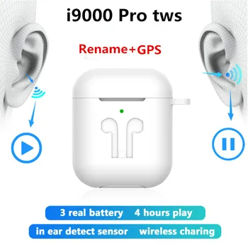 

VERFANS i9000 pro tws Bluetooth earphone Wireless Headphones Rename GPS Earbuds headset with mic pk i12 i200 i500 i90000 tws