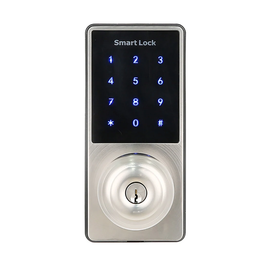 Battery Operated Office Mechanical Key Bluetooth Door Lock APP Control Zinc Alloy Keyless Entry Electronic Smart Password Keypad
Battery Operated Office Mechanical Key Bluetooth Door Lock APP Control Zinc Alloy Keyless Entry Electronic Smart Password Keypad