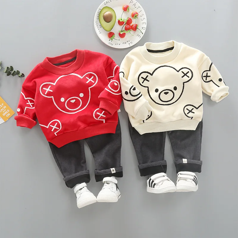 Autumn Winter 1-4Y Boys Cartoon T-Shirt Pants 2Pcs/Sets Baby Girls Clothes Infant Outfit Fashion Kids Toddler Tracksuits
Autumn Winter 1-4Y Boys Cartoon T-Shirt Pants 2Pcs/Sets Baby Girls Clothes Infant Outfit Fashion Kids Toddler Tracksuits