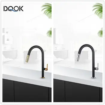 Blackend Spring Kitchen Faucet Pull out Sprayer Single Handle Mixer Tap Sink Faucet 360 Rotation Hot Cold Water Kitchen Faucets
Blackend Spring Kitchen Faucet Pull out Sprayer Single Handle Mixer Tap Sink Faucet 360 Rotation Hot Cold Water Kitchen Faucets