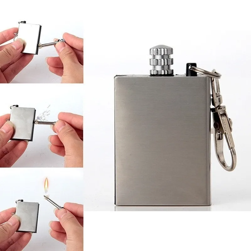 Outdoor Emergency Survival Camping Lighter Portable Stainless Steel Waterproof Lighter No Oil Keychain For Barbecue Machine
Outdoor Emergency Survival Camping Lighter Portable Stainless Steel Waterproof Lighter No Oil Keychain For Barbecue Machine