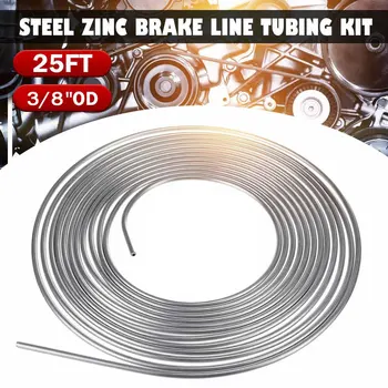25Ft 7.62m Roll Tube Coil of 3/8" OD Steel Zinc Silver Copper Anti Rust Brake Pipe Hose Line Fuel Piping Tubing Tube Kit 
25Ft 7.62m Roll Tube Coil of 3/8" OD Steel Zinc Silver Copper Anti Rust Brake Pipe Hose Line Fuel Piping Tubing Tube Kit
