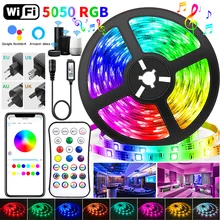 30M WIFI LED Strip Lights Bluetooth RGB Led light 5050 SMD Flexible 20M 25M Waterproof 2835 Tape Diode DC WIFI Control+Adapter
30M WIFI LED Strip Lights Bluetooth RGB Led light 5050 SMD Flexible 20M 25M Waterproof 2835 Tape Diode DC WIFI Control+Adapter
