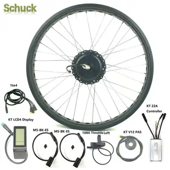 Schuck Waterproof snowbike 48V 500W Front wheel 20‘’ with KT LCD4 Display/MS-BK-ES/KTV12 PAS/108X Left throttle/KT22A controller
Schuck Waterproof snowbike 48V 500W Front wheel 20‘’ with KT LCD4 Display/MS-BK-ES/KTV12 PAS/108X Left throttle/KT22A controller