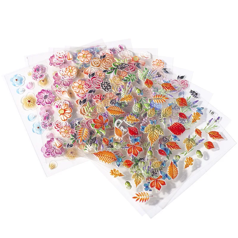 1 Sheet 5D Nail Stickers Embossed Nail Sticker Slice Flower Transfer Sticker Nail Art DIY Design 3D Decoration Nail Art
1 Sheet 5D Nail Stickers Embossed Nail Sticker Slice Flower Transfer Sticker Nail Art DIY Design 3D Decoration Nail Art