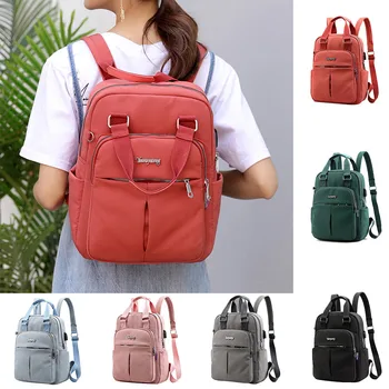 Nylon backpacks Women Large Capacity Shoulder Bags Laptop Bag With USB Jack Travel Backpack 6 color schoolbags for girls 2020
Nylon backpacks Women Large Capacity Shoulder Bags Laptop Bag With USB Jack Travel Backpack 6 color schoolbags for girls 2020