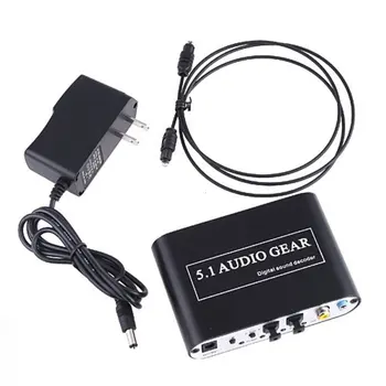 Digital 5.1 Audio Decoder Dolby Dts/Ac-3 Optical To 5.1-Channel RCA Analog Converter Sound Audio Adapter Amplifier Converter New
Digital 5.1 Audio Decoder Dolby Dts/Ac-3 Optical To 5.1-Channel RCA Analog Converter Sound Audio Adapter Amplifier Converter New