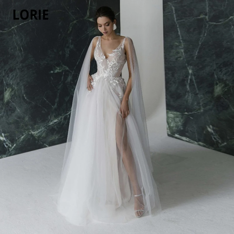 LORIE New Arrival Wedding Dresses Appliques Lace V-Neck Ivory White Tulle Princess Bride Gown 2021 vestidos de novia
LORIE New Arrival Wedding Dresses Appliques Lace V-Neck Ivory White Tulle Princess Bride Gown 2021 vestidos de novia