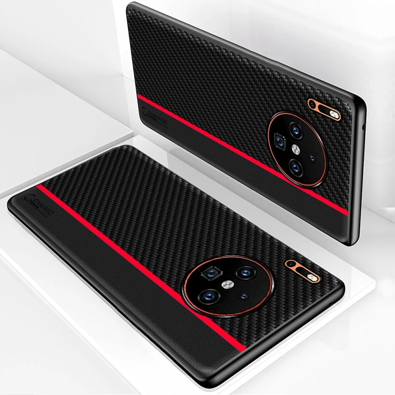For Huawei Mate 30 Pro Case Original CENMASO Carbon Fiber PU Leather Protection Shockproof Back Cover for Huawei Mate 30 Case
For Huawei Mate 30 Pro Case Original CENMASO Carbon Fiber PU Leather Protection Shockproof Back Cover for Huawei Mate 30 Case