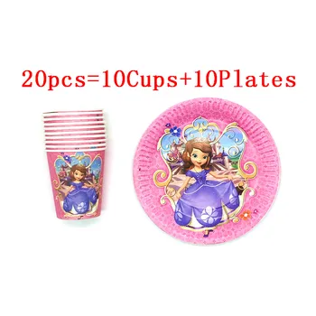 40/20 pcs/set Sofia the First Paper Cup+Plate Wedding Birthday Decoration Baby Shower Festival For Kids Tableware Party Supplies
40/20 pcs/set Sofia the First Paper Cup+Plate Wedding Birthday Decoration Baby Shower Festival For Kids Tableware Party Supplies