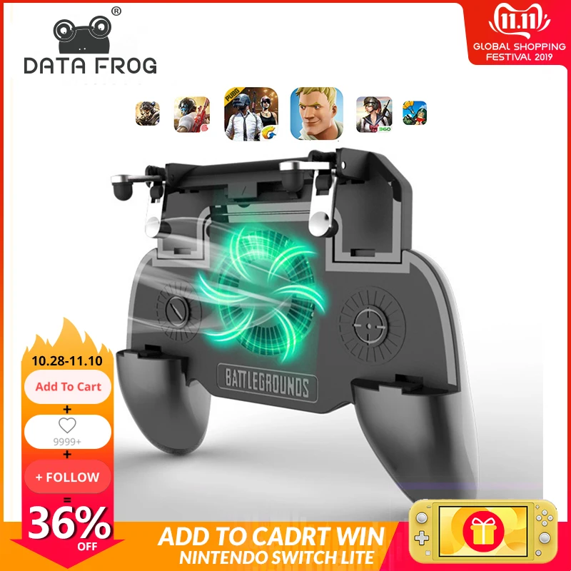 DATA FROG For PUBG Mobile Gamepad For PUBG Controller Trigger Aim L1R1 Shooter Joystick For IPhone Android Phone For Free Fire
DATA FROG For PUBG Mobile Gamepad For PUBG Controller Trigger Aim L1R1 Shooter Joystick For IPhone Android Phone For Free Fire