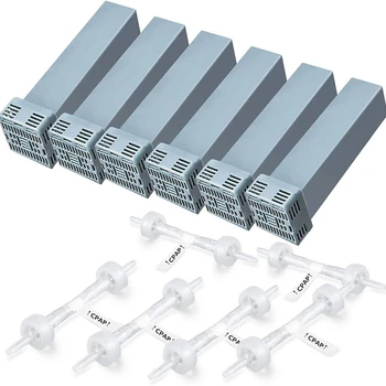 12 CPAP Cleaners and Sterilizers for SoClean 2, Elements Accessories, Including 6 Elements Filters + 6 Check Valves
12 CPAP Cleaners and Sterilizers for SoClean 2, Elements Accessories, Including 6 Elements Filters + 6 Check Valves