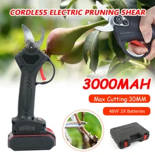 48VF Electric Pruning Shear with 2pcs Backup Rechargeable Lithium Battery Professional Cordless Tree Branch Pruner Garden Pruner
48VF Electric Pruning Shear with 2pcs Backup Rechargeable Lithium Battery Professional Cordless Tree Branch Pruner Garden Pruner