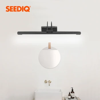 Nordic Wall Lamp Waterproof Bathroom Mirror Light 8W 40CM 12W 55CM AC220v 110v Sconce Vanity Light Fixture Black Silver
Nordic Wall Lamp Waterproof Bathroom Mirror Light 8W 40CM 12W 55CM AC220v 110v Sconce Vanity Light Fixture Black Silver