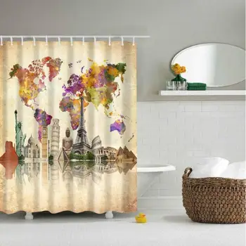 Different World map Pattern Shower Curtain Printing Bathroom Curtain Shower Wall Hanging map Curtain World map Shower Curtain
Different World map Pattern Shower Curtain Printing Bathroom Curtain Shower Wall Hanging map Curtain World map Shower Curtain