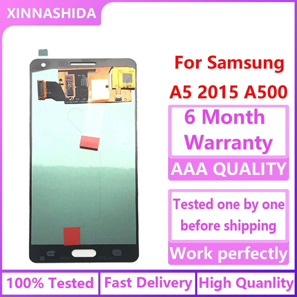 Super AMOLED LCD for SAMSUNG Galaxy A5 2015 A500FU A500 A500F A500M Display Touch Screen Replacement Digitizer | Мобильные телефоны