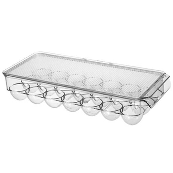 21 Grid Egg Box Kitchen Egg Storage Box Home Organizer Refrigerator Egg Crisper Container Egg Racks Food Storage Tray
21 Grid Egg Box Kitchen Egg Storage Box Home Organizer Refrigerator Egg Crisper Container Egg Racks Food Storage Tray