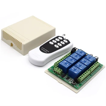 DC 12V 8CH channel RF Wireless Remote Control Switch & Remote Control System receiver + transmitter 8CH Relay 433MHz
DC 12V 8CH channel RF Wireless Remote Control Switch & Remote Control System receiver + transmitter 8CH Relay 433MHz