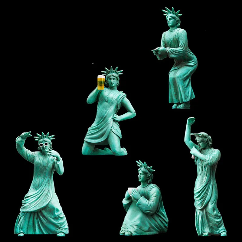 Freeing Yourself Thinker Statue of Liberty Funny Statue 5 Pcs/set PVC Action Figure Collection Model Toy X3223
Freeing Yourself Thinker Statue of Liberty Funny Statue 5 Pcs/set PVC Action Figure Collection Model Toy X3223