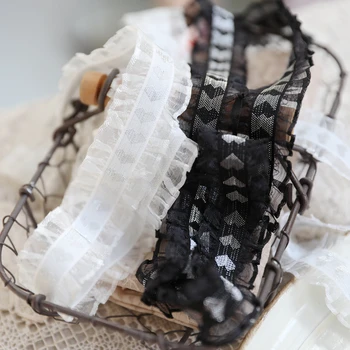 1M Elastic Pleated Guipure Love Lace Ribbon White Black Elastic Lace Fabric 3cm Sewing Trim Dress Collar Crafts dentelle LP16
1M Elastic Pleated Guipure Love Lace Ribbon White Black Elastic Lace Fabric 3cm Sewing Trim Dress Collar Crafts dentelle LP16