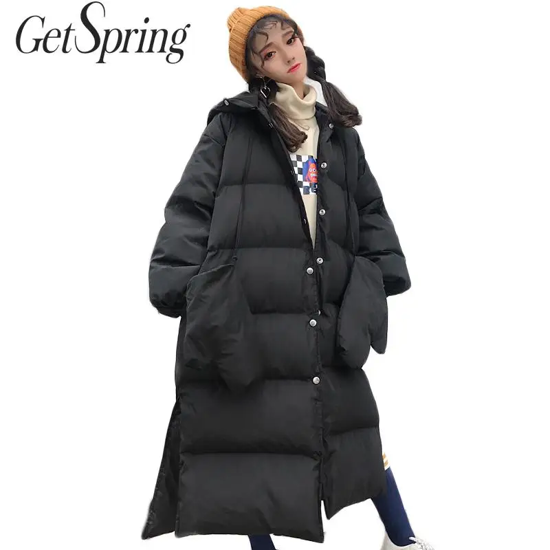 GETSPRING Women Coat Womens Winter Jackets Coats Apricot Black Hooded Long Women Parka Winter Outwear Cotton Jacket Coats 2019
GETSPRING Women Coat Womens Winter Jackets Coats Apricot Black Hooded Long Women Parka Winter Outwear Cotton Jacket Coats 2019