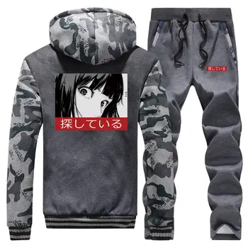 Men Tracksuits Hoodies + Pants 2Pcs Suit Anime trend print winter Thicken flece Clothing Warm Casual Sportswear Coat jacket pant
Men Tracksuits Hoodies + Pants 2Pcs Suit Anime trend print winter Thicken flece Clothing Warm Casual Sportswear Coat jacket pant