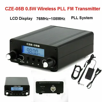 

Wireless Bluetooth stereo music transmitter CZE-05B 0.5W Wireless PLL FM Transmitter 76MHz~108MHz Antenna Home Broadcast LCD 5