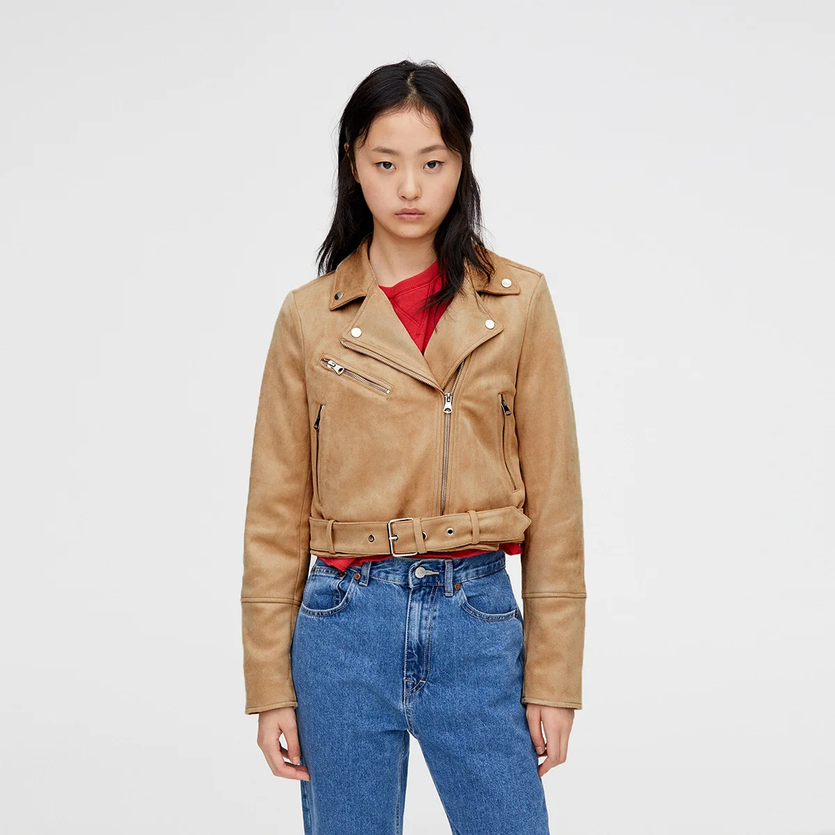 Haoduoyi Suede Fabric Jacket Base-Coat Versatile Handsome Long Sleeve Women's 2019 Autumn
Haoduoyi Suede Fabric Jacket Base-Coat Versatile Handsome Long Sleeve Women's 2019 Autumn