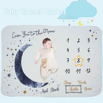 Newborn Baby Monthly Growth Milestone Blanket Photography Props Background Cloth Commemorate Rug for Baby Boy and Girl Blanket
Newborn Baby Monthly Growth Milestone Blanket Photography Props Background Cloth Commemorate Rug for Baby Boy and Girl Blanket
