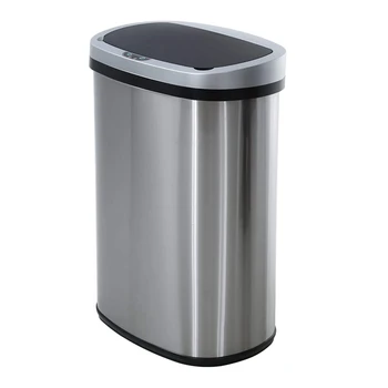 Smart Sensor Trash Can Automatic Waste Bin Mute Metal Garbage Can with Lid Stainless Steel 15 Liter for Kitchen Office
Smart Sensor Trash Can Automatic Waste Bin Mute Metal Garbage Can with Lid Stainless Steel 15 Liter for Kitchen Office