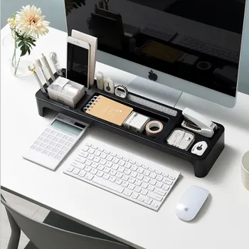 Plastic Office Storage Rack Desk Organizer Table Stationery Holder Desktop Organizer for Computer/Keyboard/Textbooks/Pad/Phone
Plastic Office Storage Rack Desk Organizer Table Stationery Holder Desktop Organizer for Computer/Keyboard/Textbooks/Pad/Phone