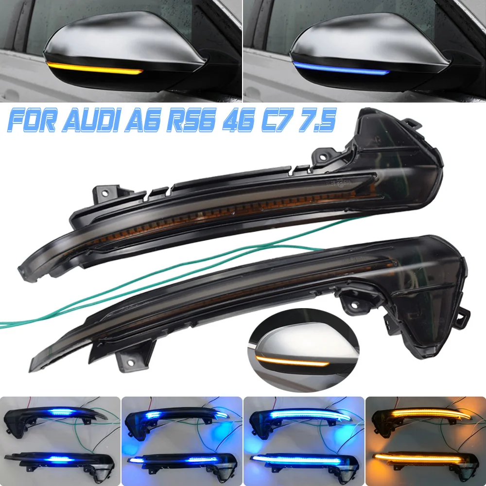 LED Dynamic Turn Signal Light Sequential Side Mirror Indicator Blinker For Audi A6 RS6 4G C7 7.5 2012 2013 2014 2015-2018
LED Dynamic Turn Signal Light Sequential Side Mirror Indicator Blinker For Audi A6 RS6 4G C7 7.5 2012 2013 2014 2015-2018