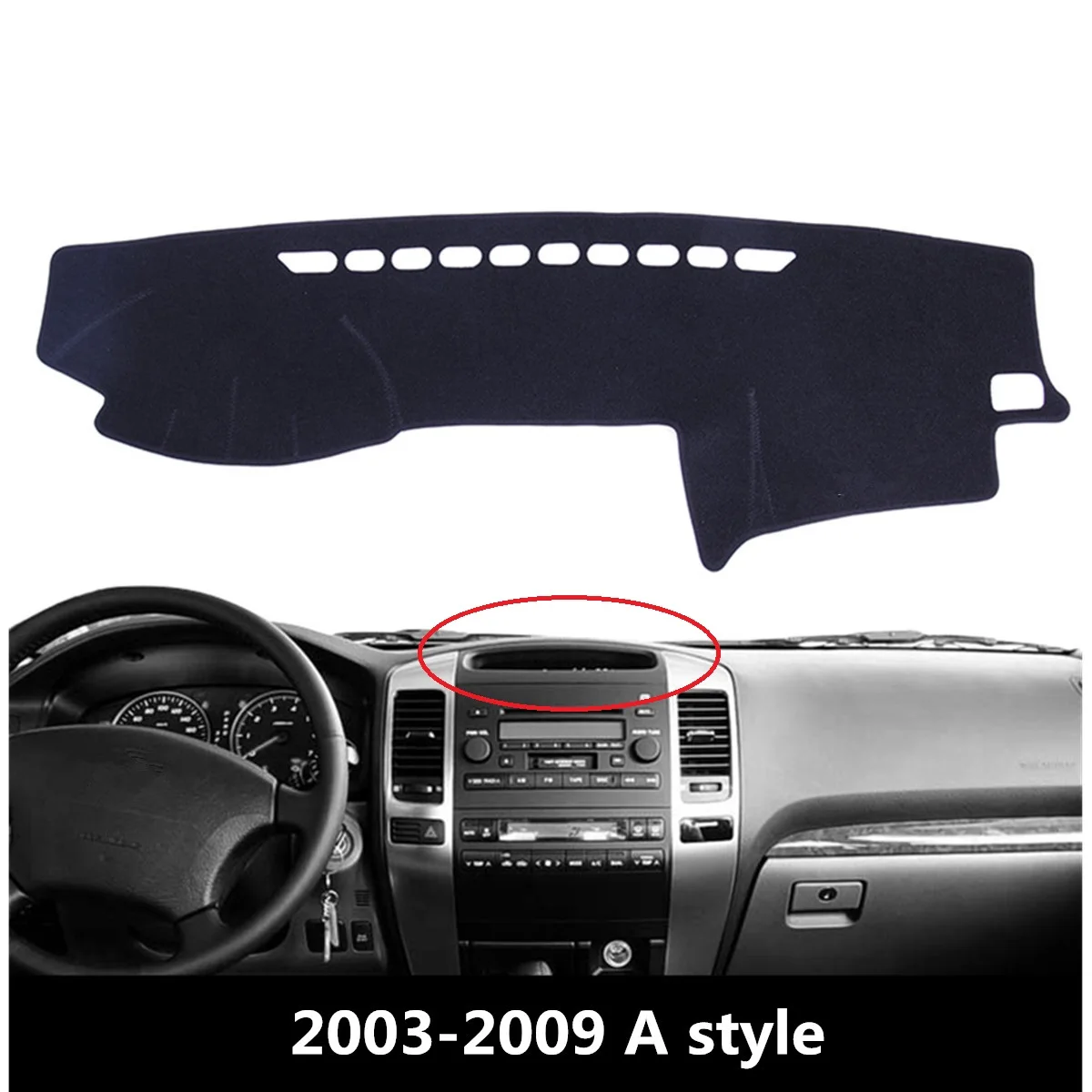 For Toyota Prado 120 2003 2004 2005 2006 2007 2008 2009 Dashboard Mat Against Light
For Toyota Prado 120 2003 2004 2005 2006 2007 2008 2009 Dashboard Mat Against Light